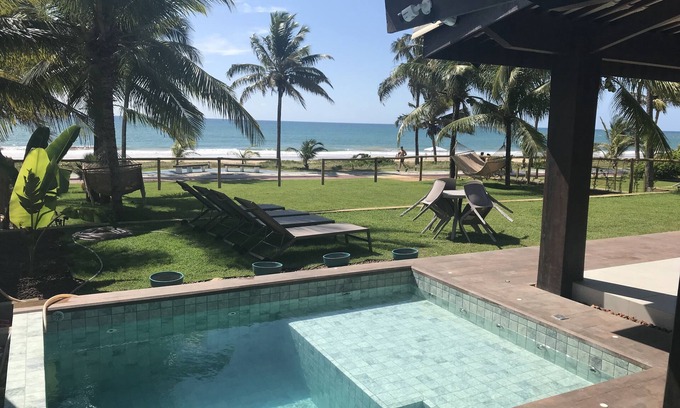 Jenipabu Casa | Casa deliciosa frente al mar con 5 suites, piscina, zona gourmet