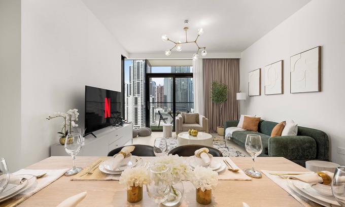 Downtown Dubai Apartamento | Delujo Stays – Burj Crown Collection