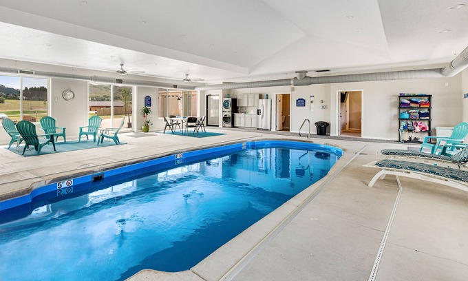 Deadwood Casa | Deluxe spacious home w/private indoor pool, 2 hot tubs, game room, fireplaces