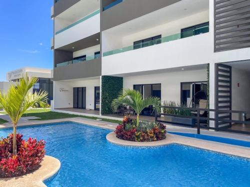 Villa Marina Apartamento | Depa privado con alberca de olas - Marina C 408