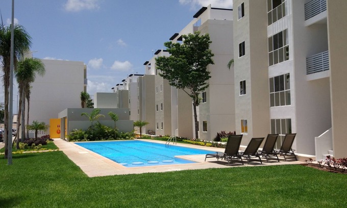 Cancun Apartamento | Departamento con Alberca y seguridad 24/7