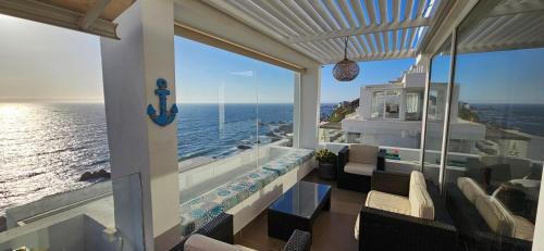 Renaca Apartamento | Depto equipado frente al mar. Excelente terraza