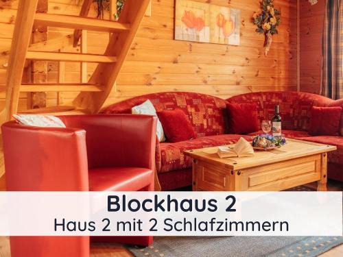 Steina Casa | Der Fuchsbau - 3 separate Blockhäuser - ruhige Lage - 50m bis zum Wald - eingezäunter Garten