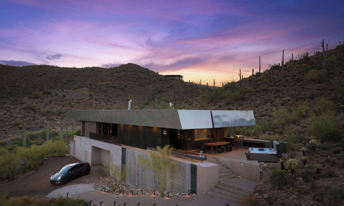 Maricopa County Casa | Desert Zen Retreat Hot Tub Sauna Gym