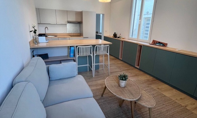 Ares Apartamento | Design apartment in the heart of Arès - fully renovated - 200m from the beach