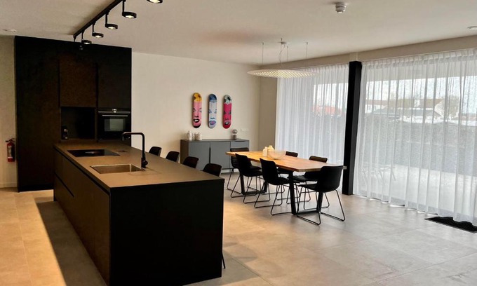 Cadzand-Bad Apartamento | Design Apartment with 60m² terrace - heated inside pool and wellness facilities - very close to the beach
