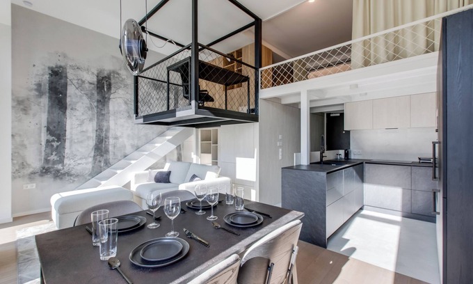 Holesovice Apartamento | Designer Loft in Trendy Holešovice, Parking, Gym