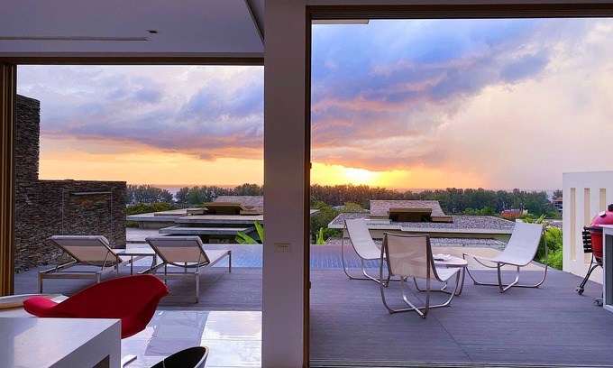 Sa Khu Villa | Villa de diseño con vistas panorámicas al mar y piscina de 2 habitaciones Naithon Beach num7131