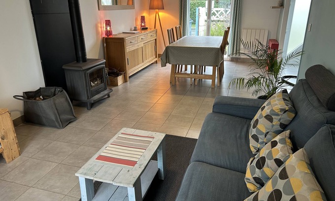 Barneville-Carteret Casa | Casa de una sola planta cerca de la playa.