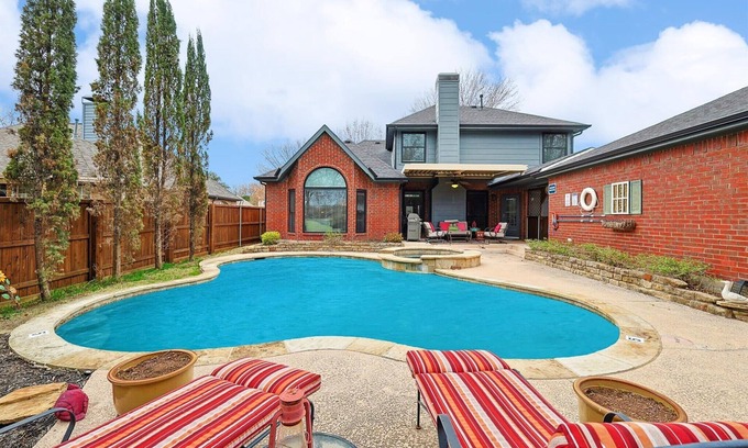 Flower Mound Casa | DFW Getaway - 4 Bedrooms, Pool Oasis, Media Room