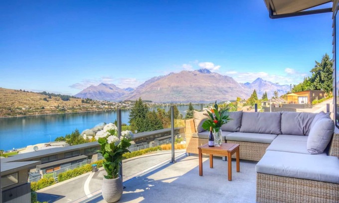 Queenstown Apartamento | Vistas expansivas de la montaña y del lago | Sola planta | Barbacoa y balcón