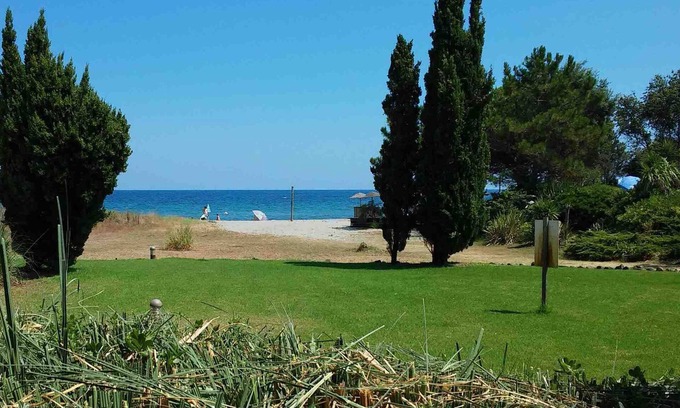 Moriani-Plage Apartamento | vista directa al mar a 100m. Estudio en residencia. Ideal familias