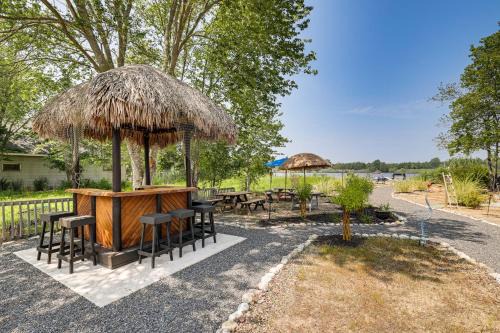 Waretown Casa | Dock and Backyard Bar Spacious Barnegat Bay Retreat