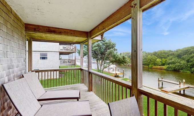 Brigands' Bay Casa | Dog-friendly, canal-front house with dock, balcony, deck, & central AC
