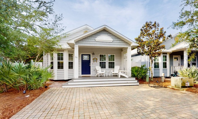 Seagrove Beach Casa | Dog-friendly home with pool, patio, & washer/dryer