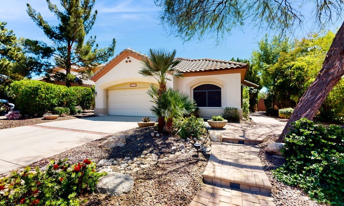 Litchfield Greens Casa | Dog-friendly house with firepit, game room, water view, fireplace-30 day stays