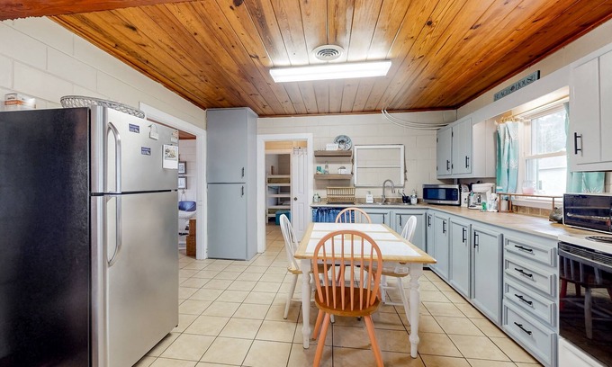 Morehead City Casa | Dog-friendly home near water with foosball, bikes, grill, outdoor shower, & W/D