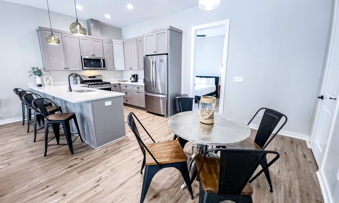 Port St. Joe Casa | Dog-friendly home with two full kitchens, balcony, AC, washers & dryers