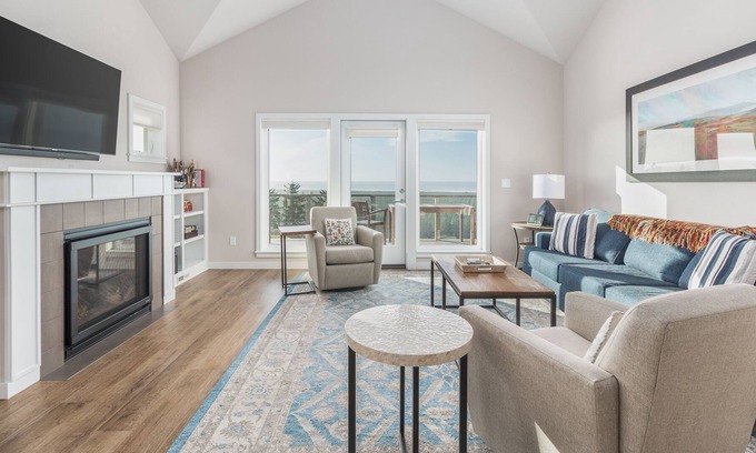 Pacific City Casa | Dogs OK, Deck with Ocean and River Views. Private Hot Tub/Indoor Community Pool