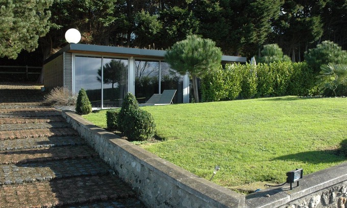 Villerville Cabaña | Annie's Rooms - The Showroom con vista al mar, piscina, tenis, playa