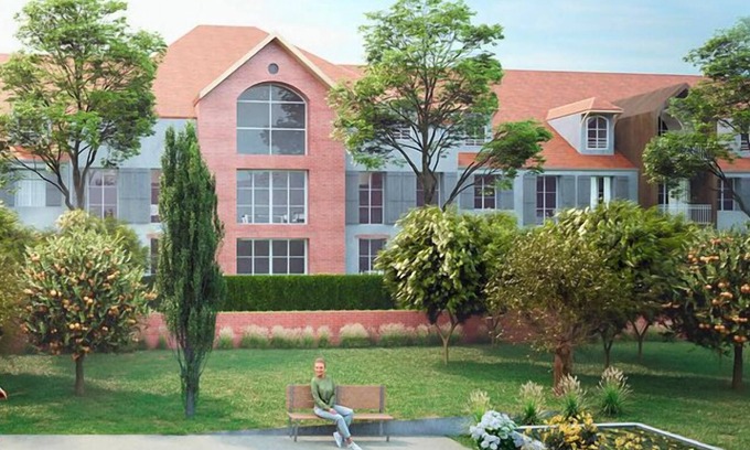 Bussy-Saint-Georges Apartamento | 4 personnes - Premium -Apartamento-Vista al Jardín-Apartamento-Baño privado