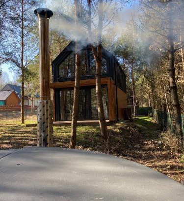 Rakow Casa | DOMEK LABA CHAŃCZA nad zalewem, domek w lesie z opcją balii, ANTRESOLA