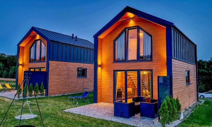 Krajno Pierwsze Casa | Domki Diabolina - sauna, jacuzzi, klimatyzacja, kominki