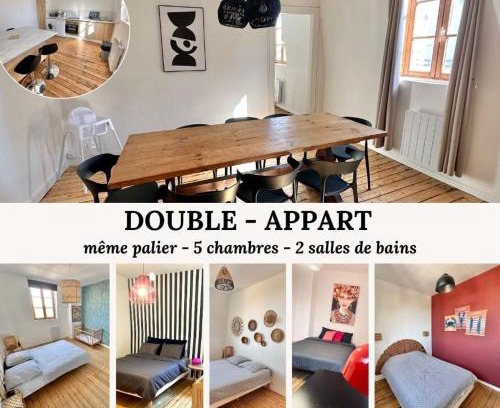 Berck-sur-Mer Apartamento | Double appartement jusqu'à 14 personnes en hypercentre de Berck-Plage