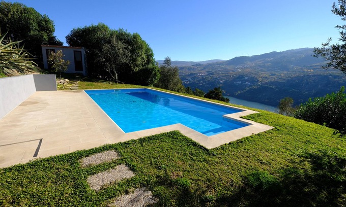 Santa Cruz do Douro Cabaña | Casa del valle del Duero con vista al río / montaña, estacionamiento, wifi, piscina