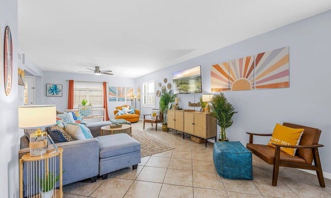 Cocoa Beach Casa | Downtown Cocoa Beach Townhome- Walk to Everything!