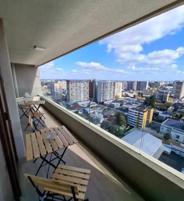 Temuco Apartamento | Dpto céntrico con increíble vista y terraza amplia