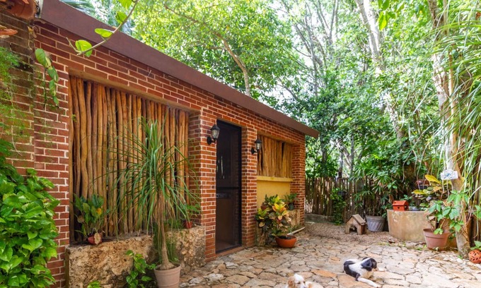 Merida Cabaña | Casa de campo LIBÉLULAS con piscina y jardín tropical ideal familias o parejas