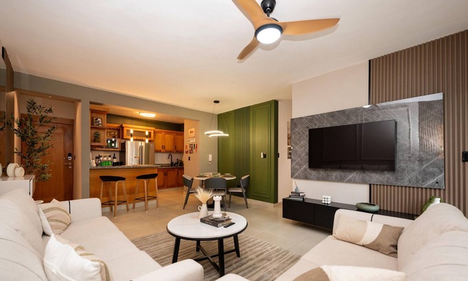 Santiago Province Apartamento | Dream Stay | Pool & Gym | 10min Aeropuerto y HOMS