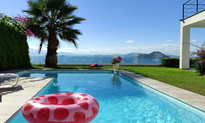 Kadıkale Villa | Casa de ensueño con fantásticas vistas panorámicas al mar y piscina privada, wifi