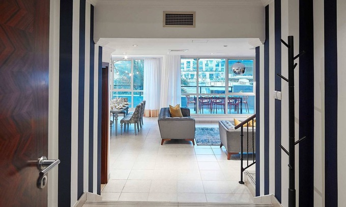 Al Sufouh 2 Apartamento | Dream Inn - 4BR Duplex Apartment in Dubai Marinan