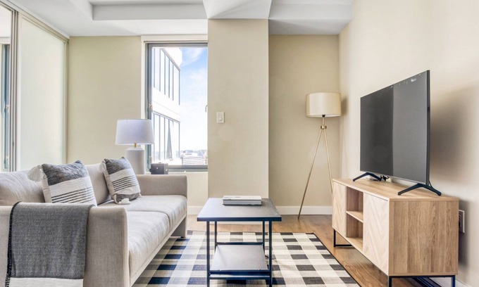 Theatre District Apartamento | Dreamy Theatre District 1BR w/ Gym & W/D, near Boylston T, by Blueground