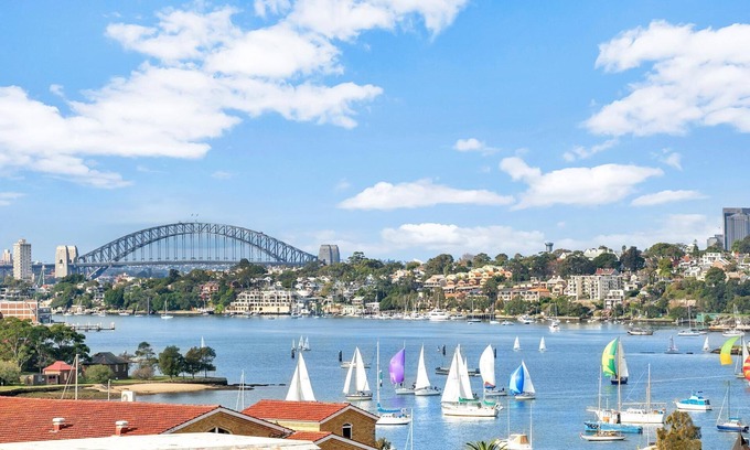 Drummoyne Apartamento | NAP13 - Apartamento moderno de 2 dormitorios, vistas al puente del puerto