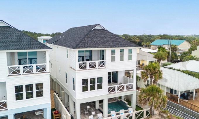 Panama City Beach Casa | "Dune Alright" Brand NEW Luxury Beachfront Home in PCB