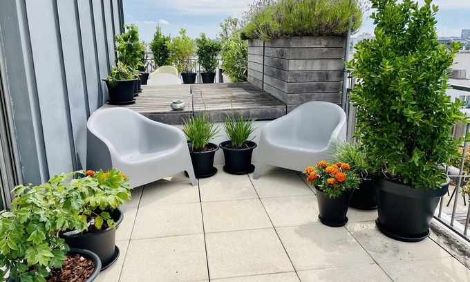 Montrouge Apartamento | Duplex 115m2 Inondé de Soleil Avec Terrasse, Climatisation et Parking Privé