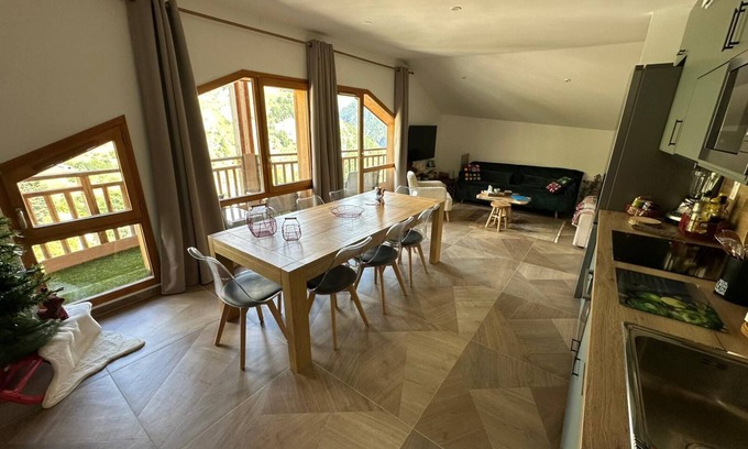 Orcieres-Merlette Apartamento | Duplex 80 m2 for 8 people.