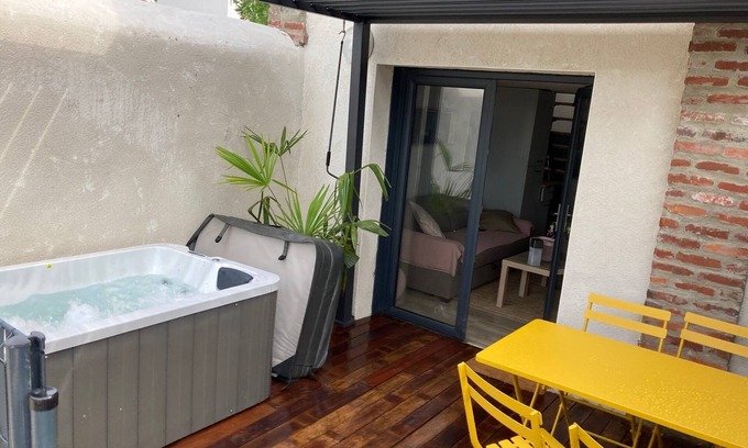 Tarbes Apartamento | Apartamento-Superior-Bañera de hidromasaje-Terraza