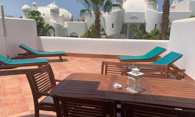 Playa Paraiso Apartamento | Duplex con gran terraza en urbanización con piscina climatizada
