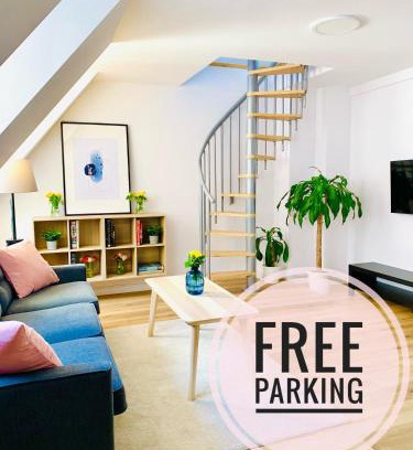 Klodzko Miasto Apartamento | Dwupiętrowy apartament rodzinny w centrum miasta z darmowym parkingiem Pod Złotym Lwem V