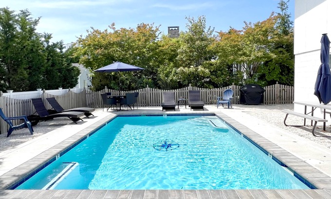Stone Harbor Casa | Easy Walk to Beach & Town. Private, heated pool!