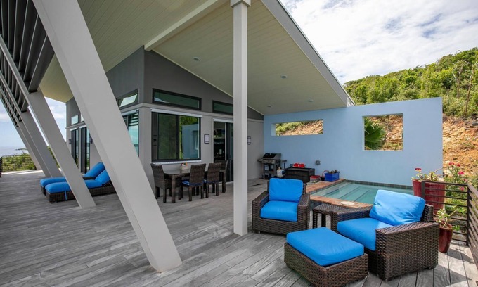 East End Villa | Romantic Cliffside Villa with Ocean Views & Pool