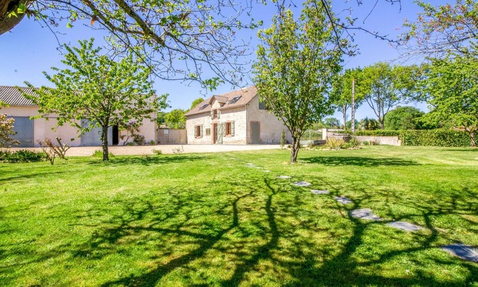 Peyrelongue-Abos Cabaña | Gîte-Vista al campo-Ecolabel Européen-Tradicional-Baño con bañera