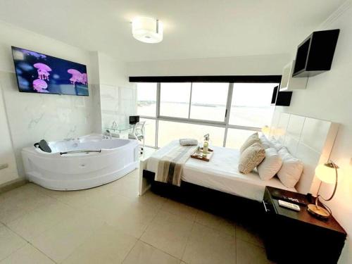Las Penas Apartamento | Ecusuites Ejecutiva Mini view río guayas Aeropuerto
