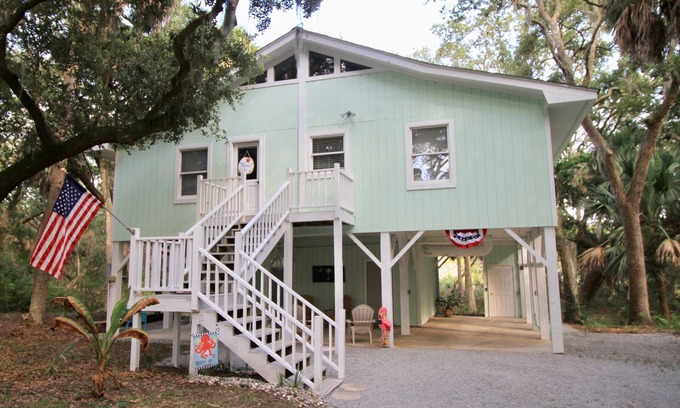 Edisto Island Casa | Escapada a la playa de Edisto!- Paseo de la playa!