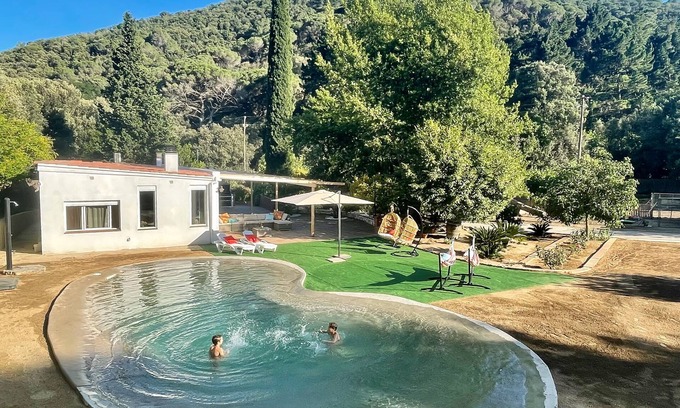 Arenys de Munt Cabaña | CASA RURAL EL JARDI con Piscina, Jardín y Barbacoa