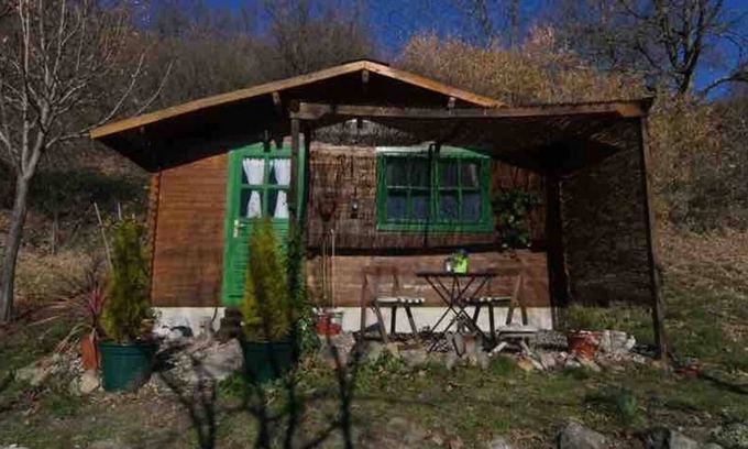Candeleda Casa | El Verde Romántica cabaña de madera con vista